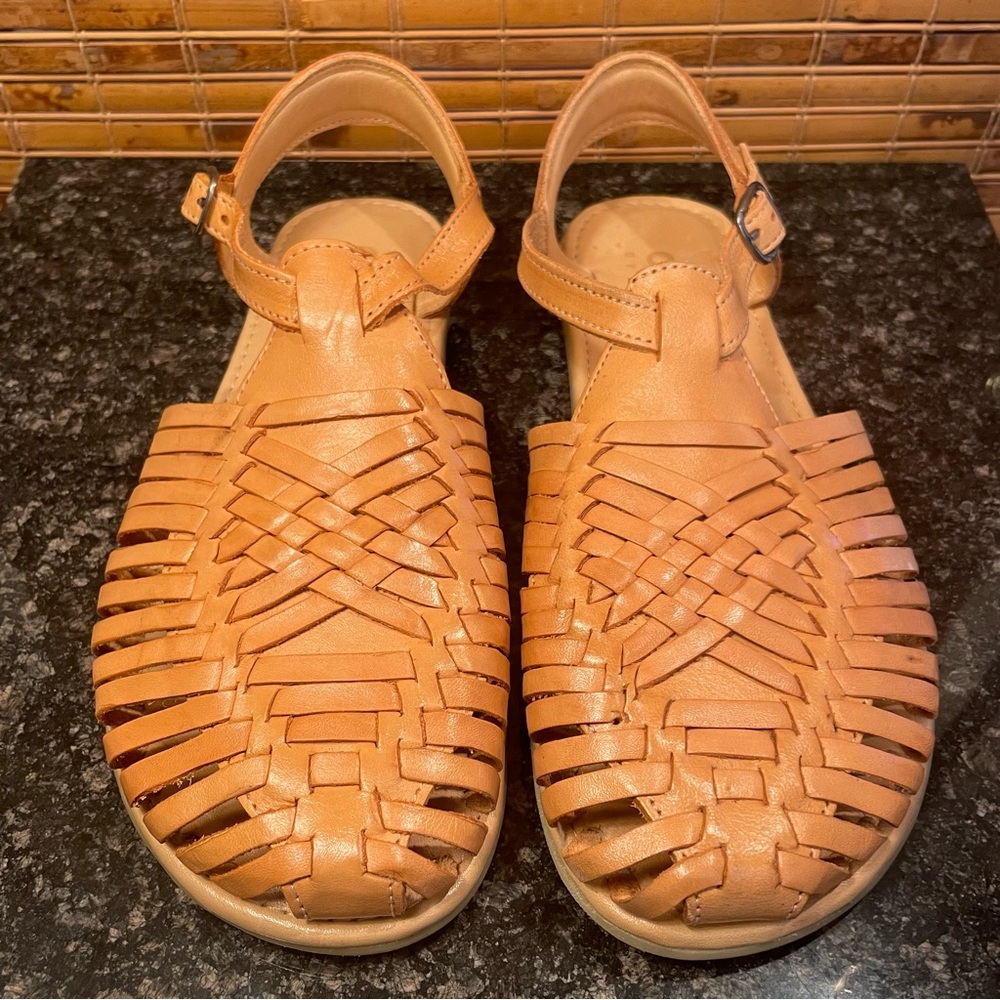 NWT Origo Shoes The Huarache Sandal by Anya natural leather tan W US 9 EU 39/40